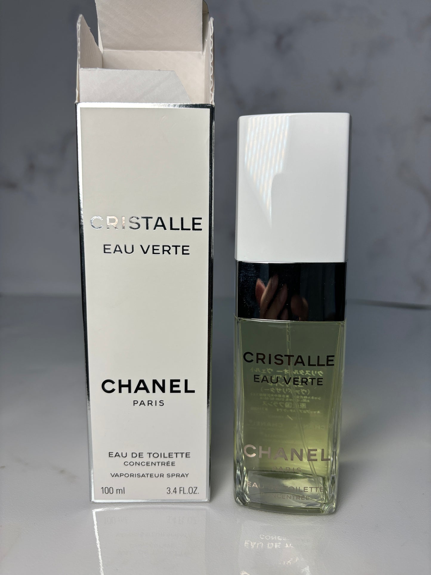 Rare  Chanel Cristalle Eau verte 100ml 3.4 oz  Eau de Toilette EDT  - 250624