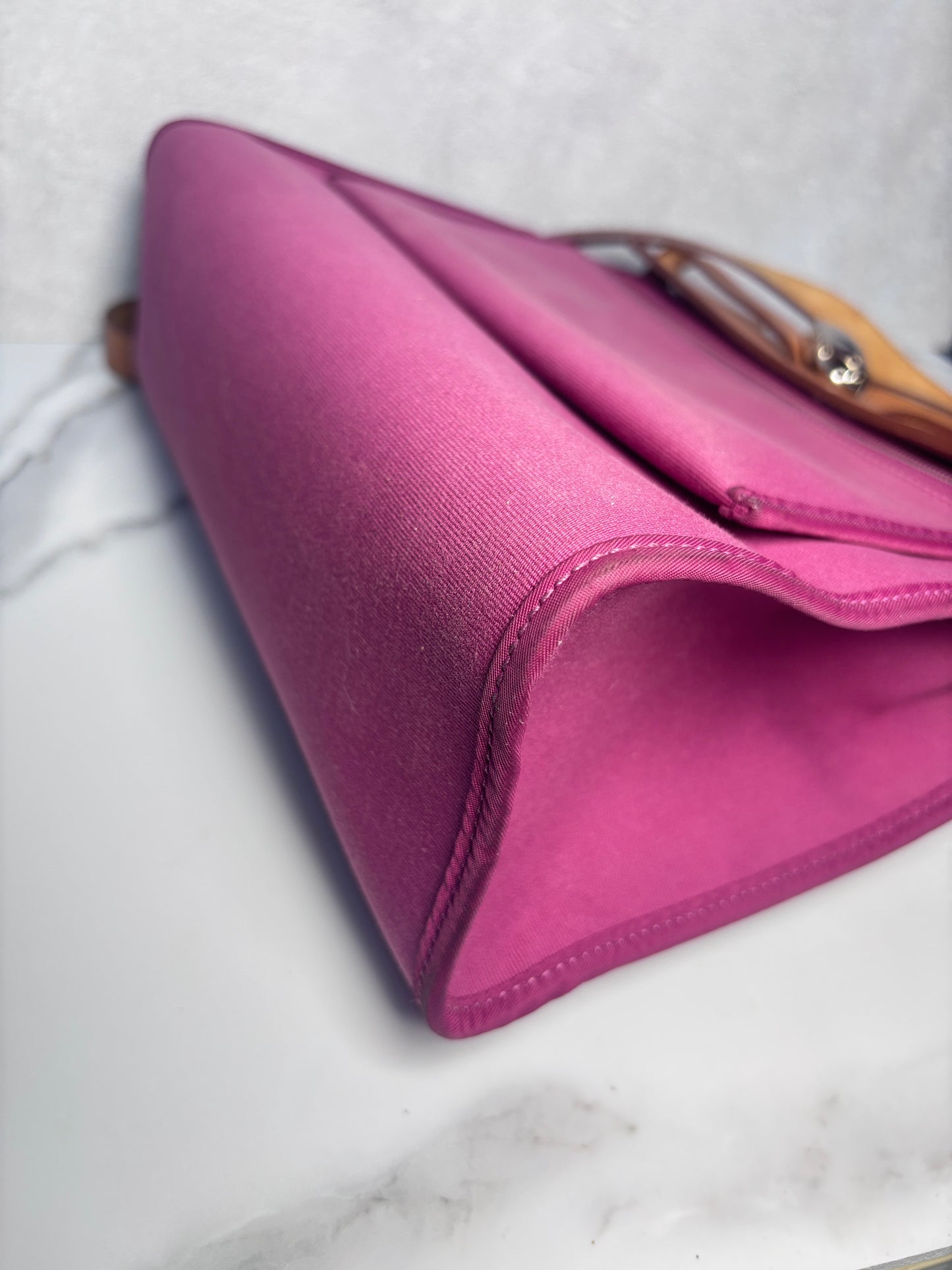 Auth Hermes herbag 31 with original box key and lock shoulder bag deep pink - Aug-bag