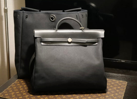 Hermes herbag 39 black handbag bag shoulder/handbag, good condition, bright