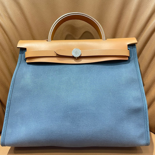 Hermès herbag 31 canvas very good handbag shoulder bag
