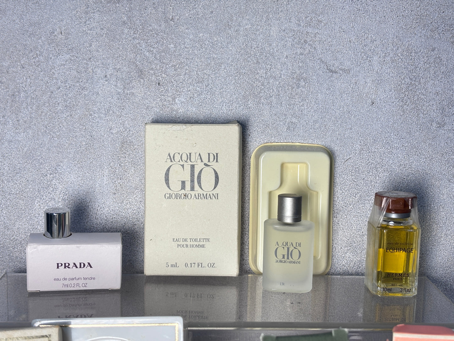 Prada Armani Hermes Caron Givenchy Mini miniature EDT parfum     - JUN-A15