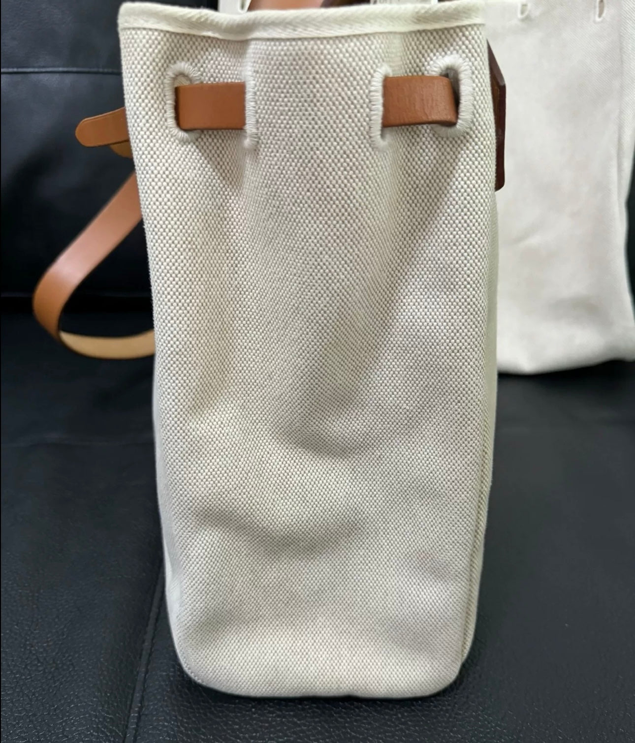 Hermes herbag 39 canvas, handbag shoulder bag