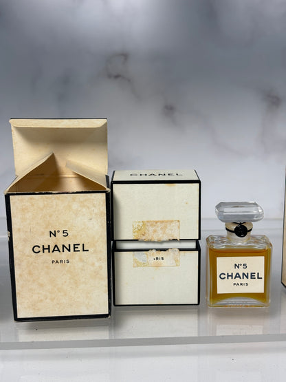 Sealed Chanel No. 5 pure parfum perfume 7ml 70's - 90's - 010824-A