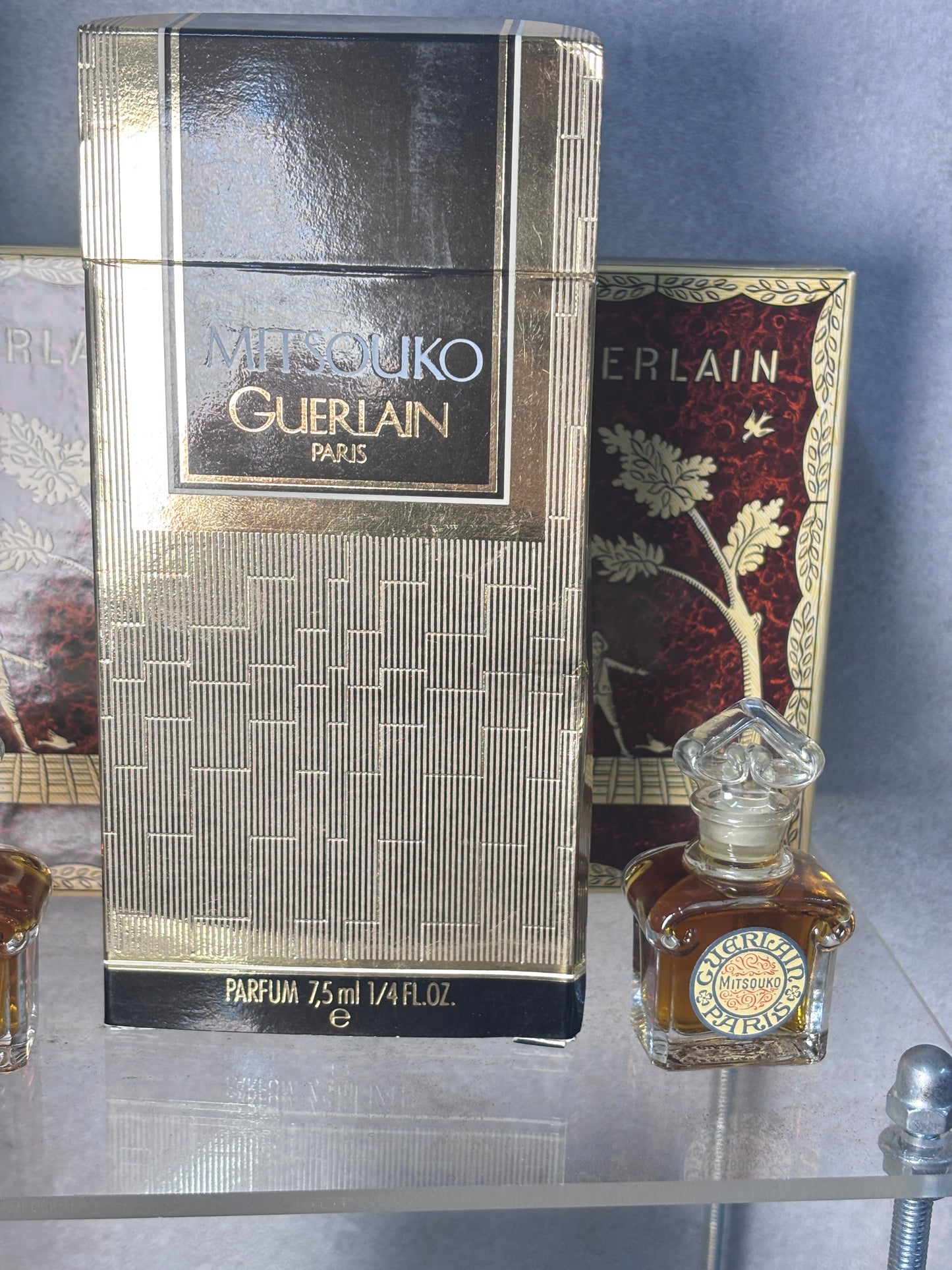 Rare Guerlian Mitsouko Parfum 7.5ml, 30ml EDT Champs-Elysees 50ml 1.7 oz