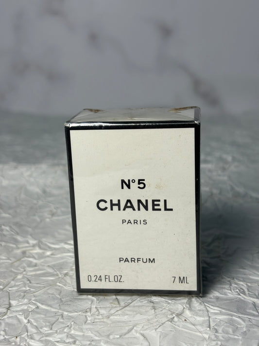 Sealed Chanel No. 5 7ml 1/4 oz Parfum perfume 80's    - 040824