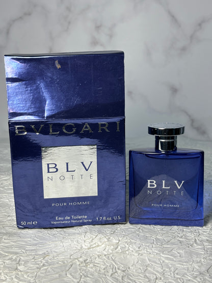 Rare BVLGARI BLV Notte 50ml 1.7 oz Femme Eau de Toilette EDT  Parfum perfume   - 040824