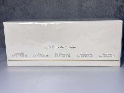 Christian Dior 5 in 1 travel set eau de toilette EDT  - PIN 110925