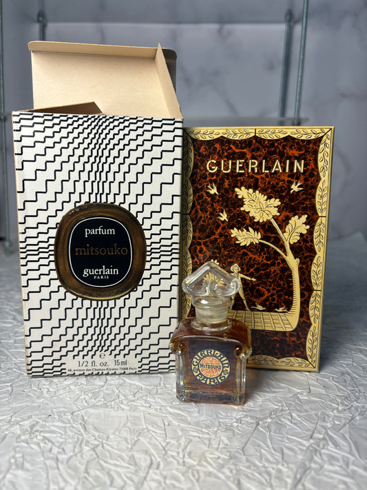 Rare Sealed Guerlain 15ml 1/2 oz Mitsouko Parfum perfume with box   - 181024-10