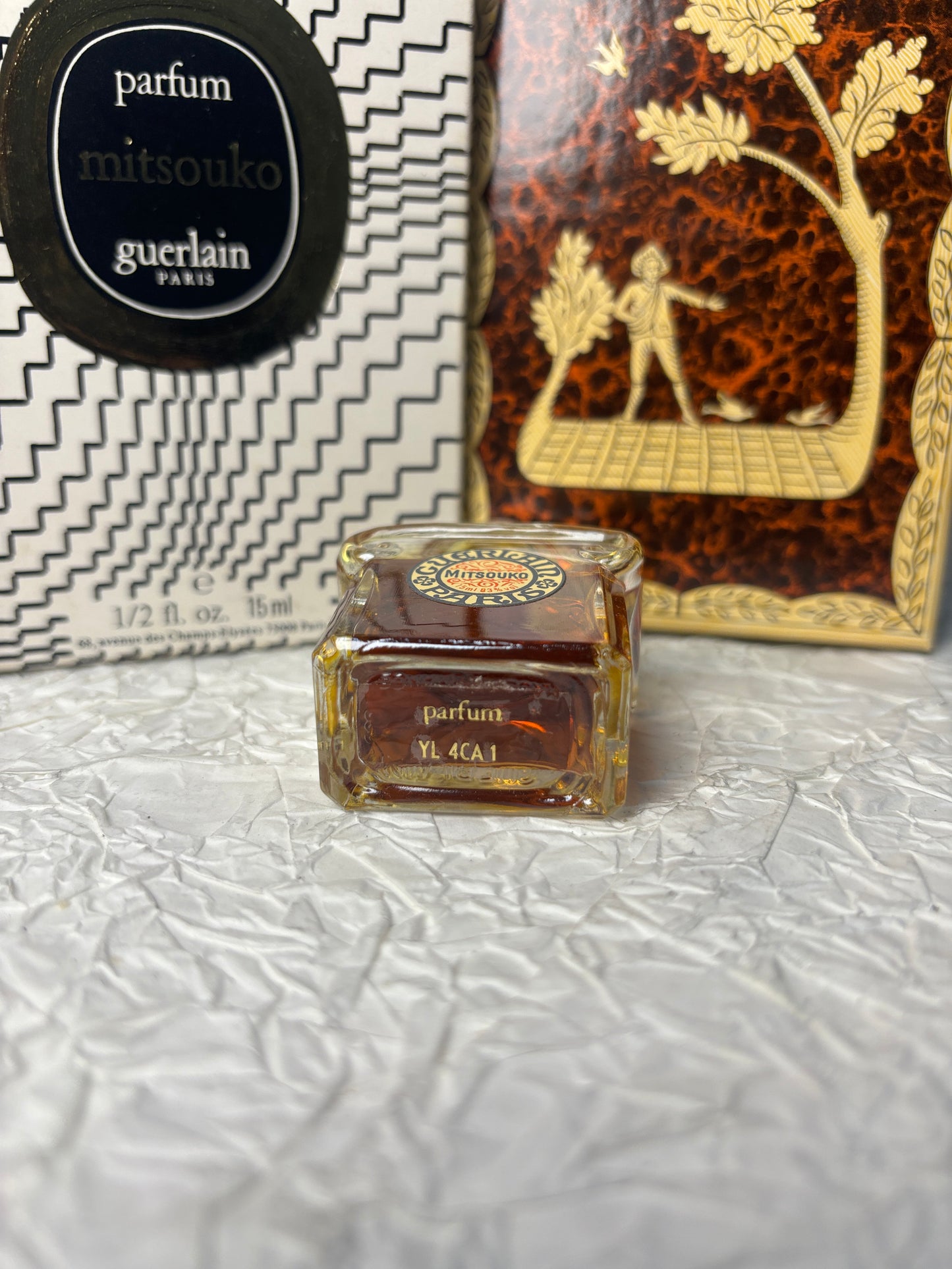 Rare Sealed Guerlain 15ml 1/2 oz Mitsouko Parfum perfume with box   - 181024-10