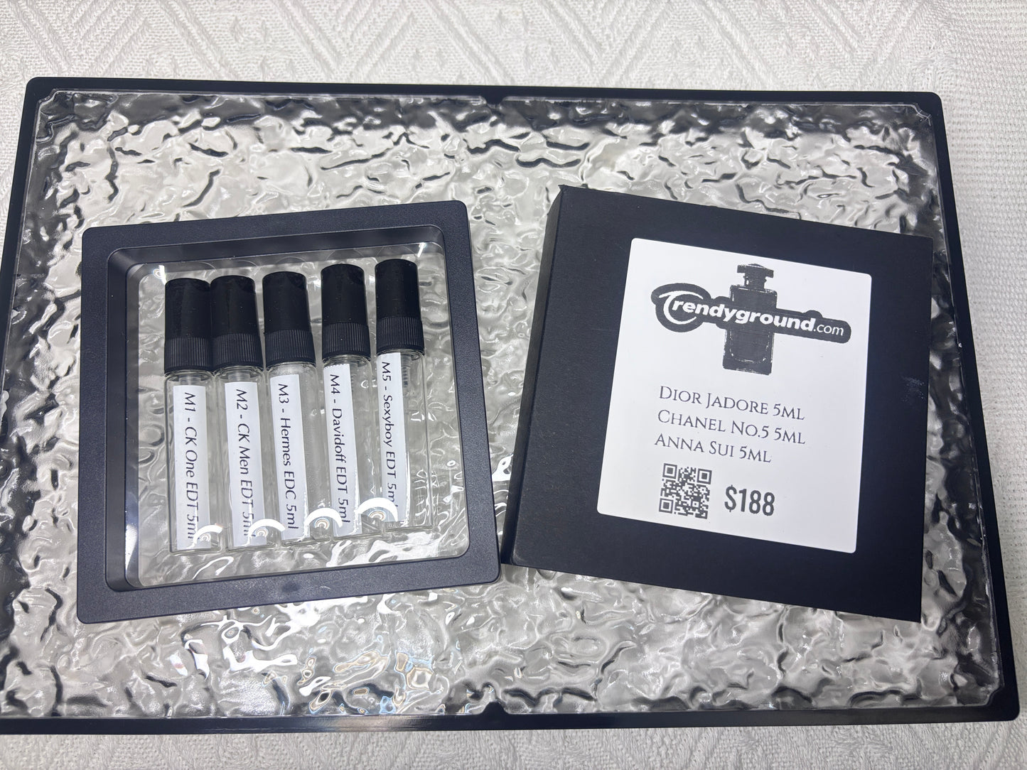 Men Travel Sprayer set 5ml x 5 for five random Men EDT 分裝瓶