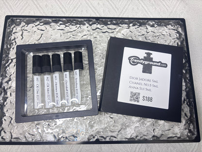 Men Travel Sprayer set 5ml x 5 for five random Men EDT 分裝瓶