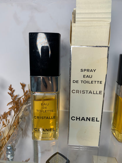 Rare Chanel Cristalle Eau de Toilette EDT 100ml 59ml 50ml 19ml