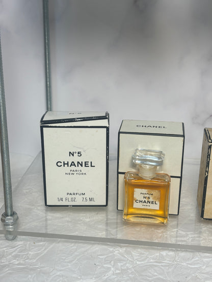 Chanel No. 5 7ml 1/4 oz Parfum Perfume 70's to 90's 221123-G