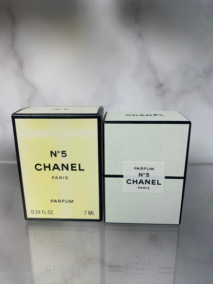 Rare Chanel No. 5 Parfum 7ml 1/4 oz Perfume - 221123-C