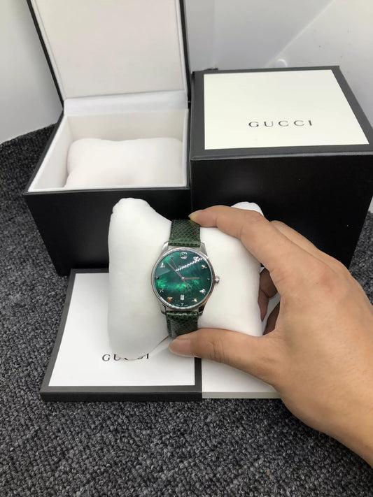 291024-9 Auth Gucci Men Dive Dial Watch