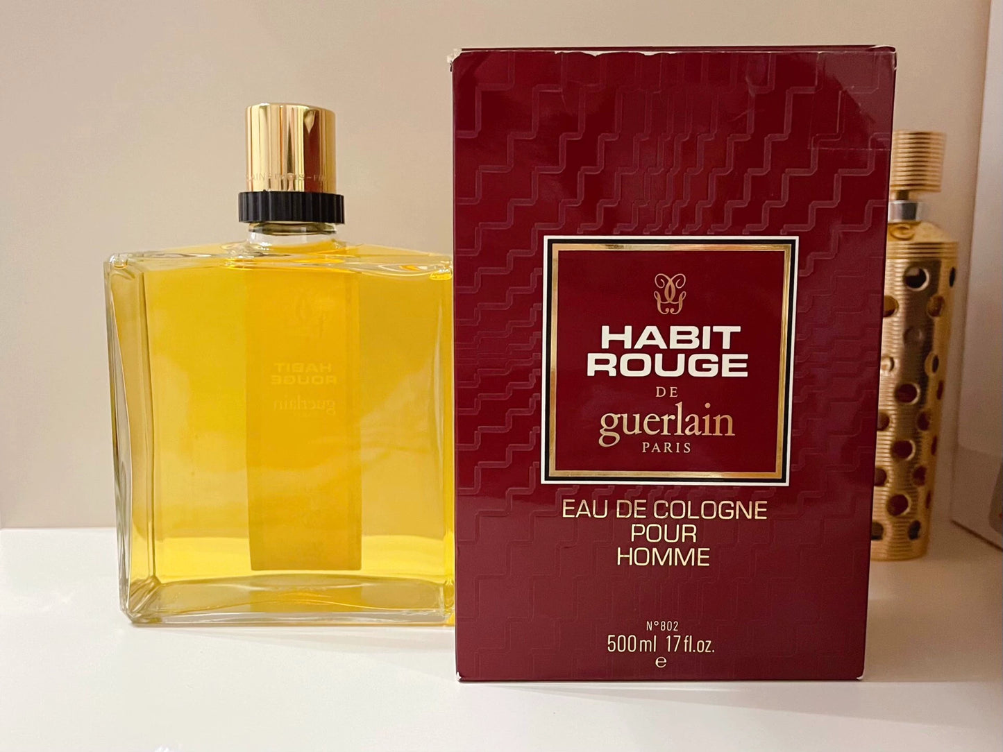 050926-80 Guerlain red edc rare Cologne 500ml 16.9 oz