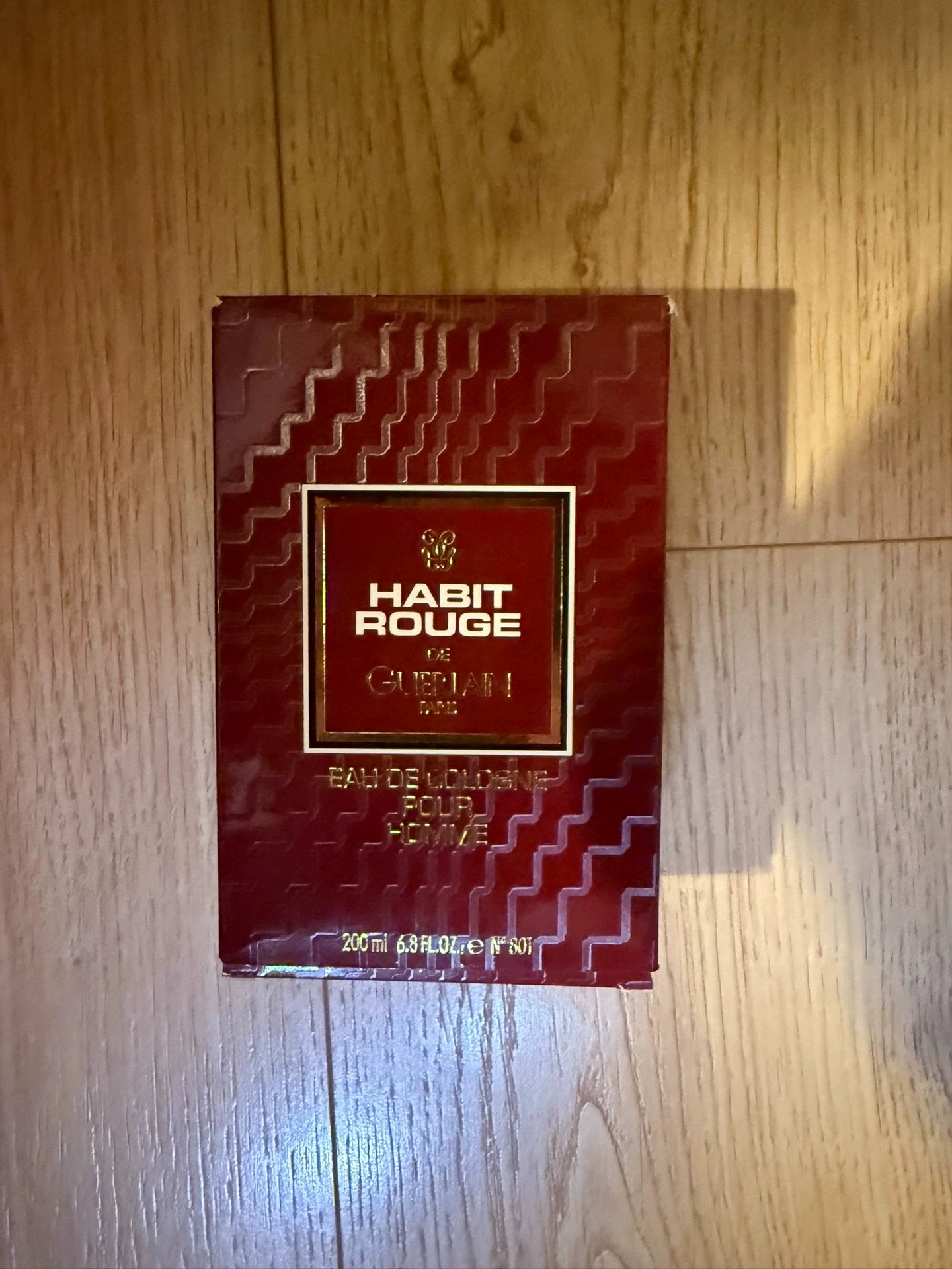 180726-15 Guerlain Habit Rouge EDC Perfume 200ml 6.8 oz