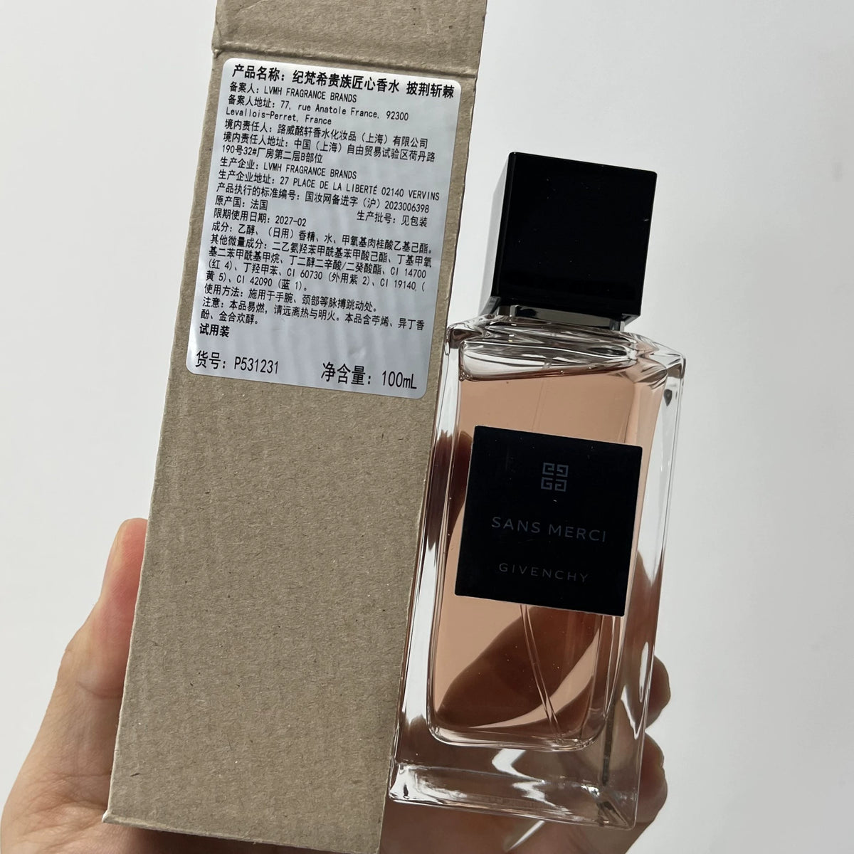 05826-611 Givenchy Noble Craftsmanship Overcoming Perfume 100ml 3.4 oz