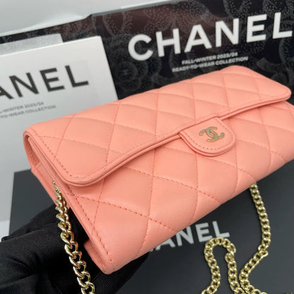 051124-25 Auth CHANEL CF CC Classic Long Flap Wallet