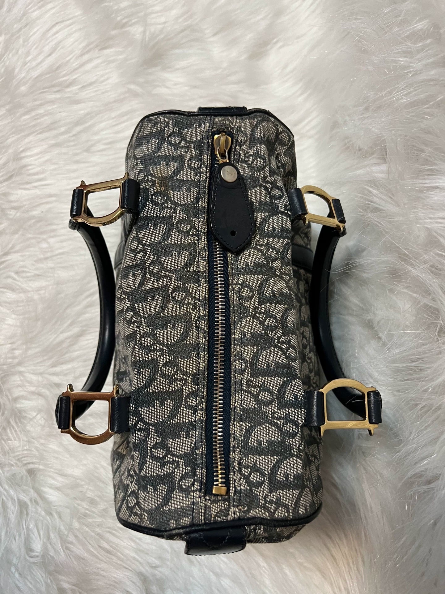 210725-6 Christian Dior navy tote bag 25 handbag