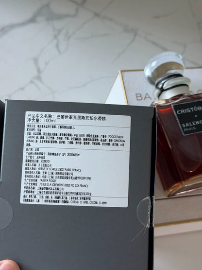 210926-85 Balenciaga Blogger idle Cristobal Perfume 100ml 3.4 oz