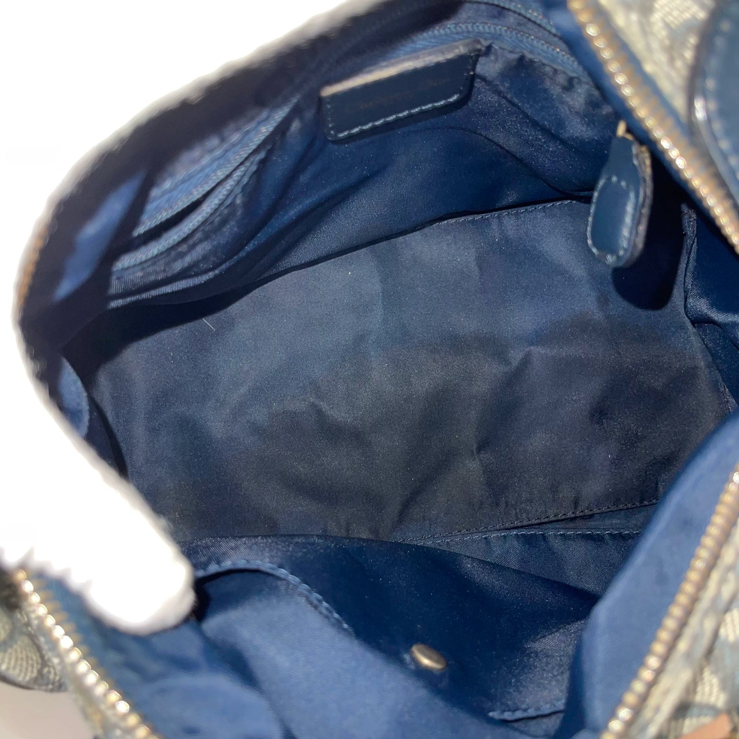 210725-6 Christian Dior navy tote bag 25 handbag