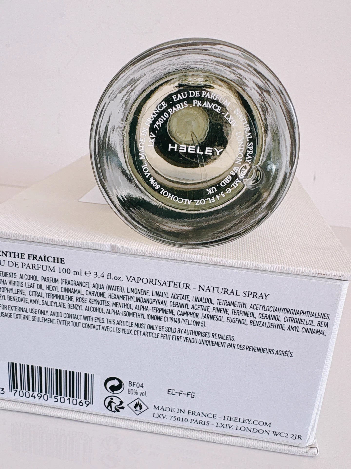 050126-84 Heeley Menthe Fraiche100ml 3.4oz Eau de Parfum EDP