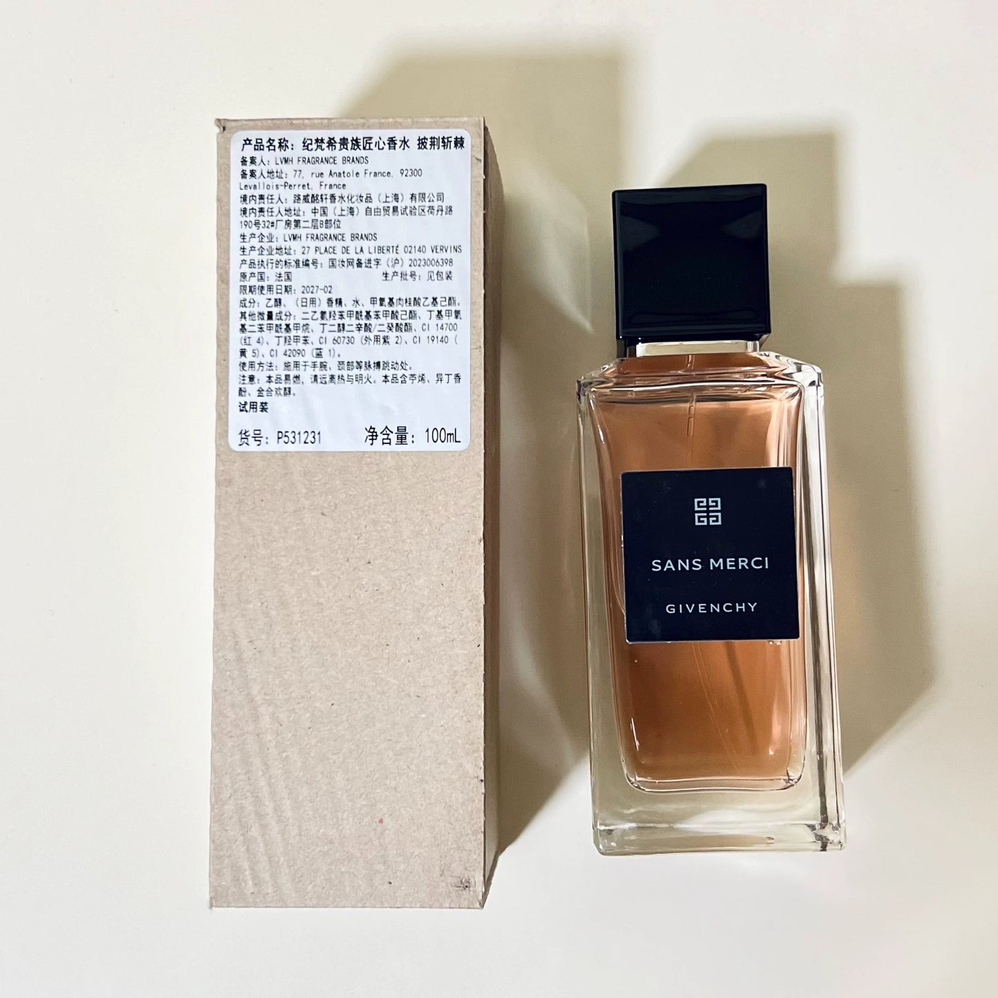 171225-6 Givenchy Eau de Parfum EDP 100ml 3.4oz