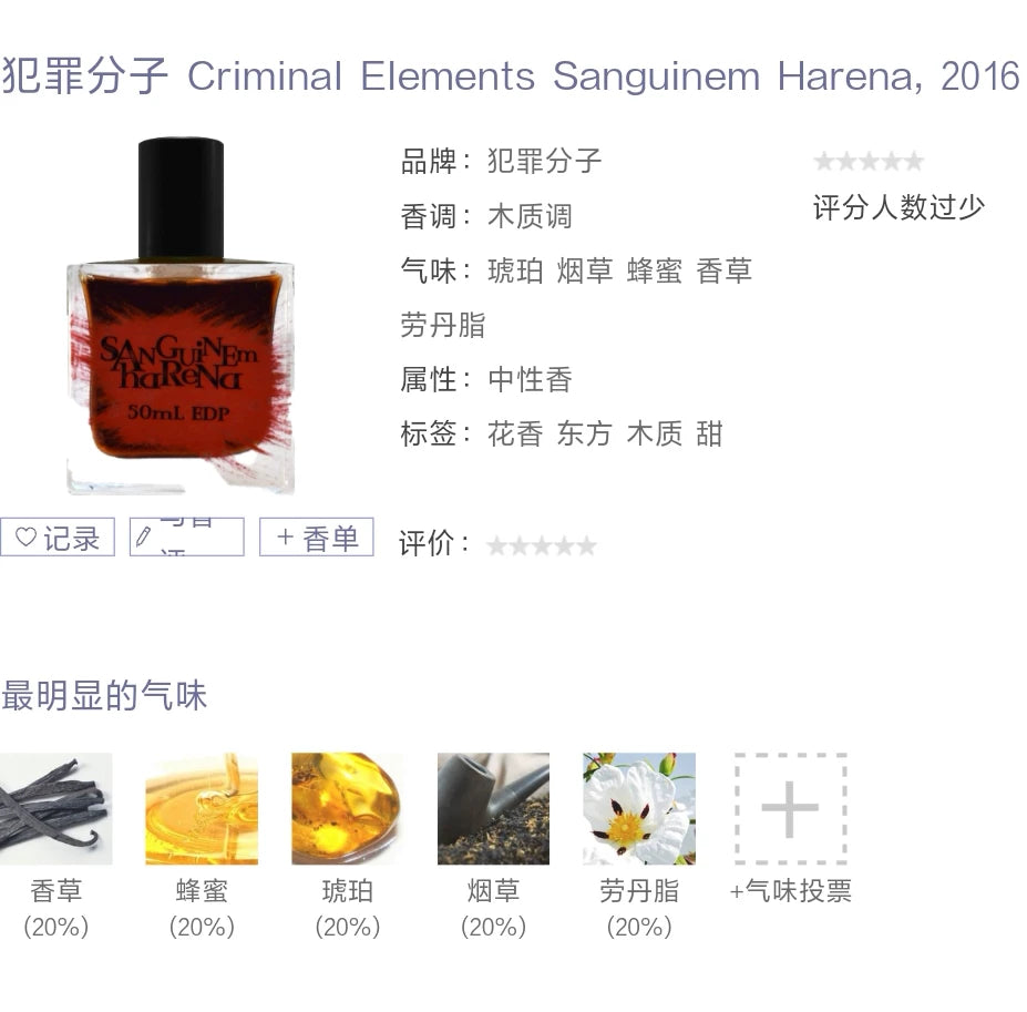 200826-30 Criminal Elements Sanguinem EDP 50ml 1.7 oz