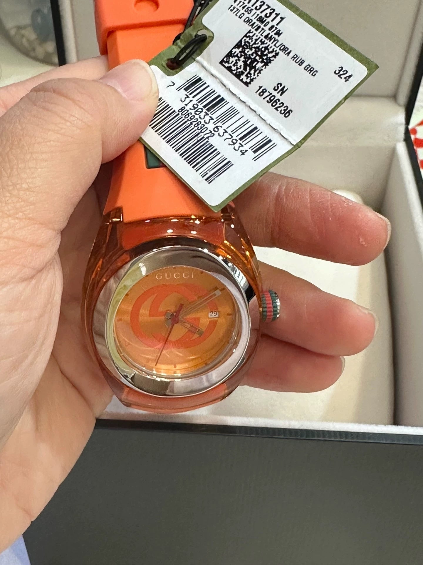 020426-watch-100 Gucci orange watch 35mm