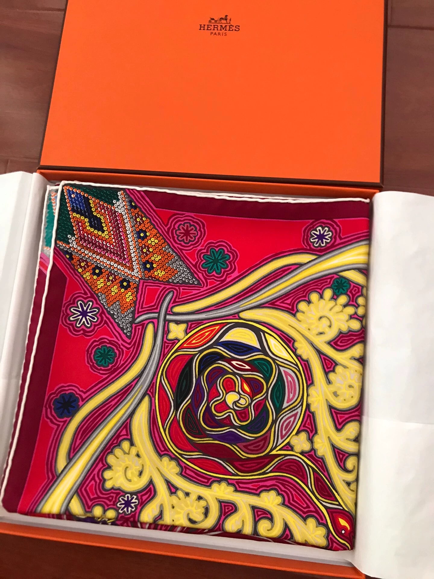 160826-scarf-64 Hermès Genuine silk scarf