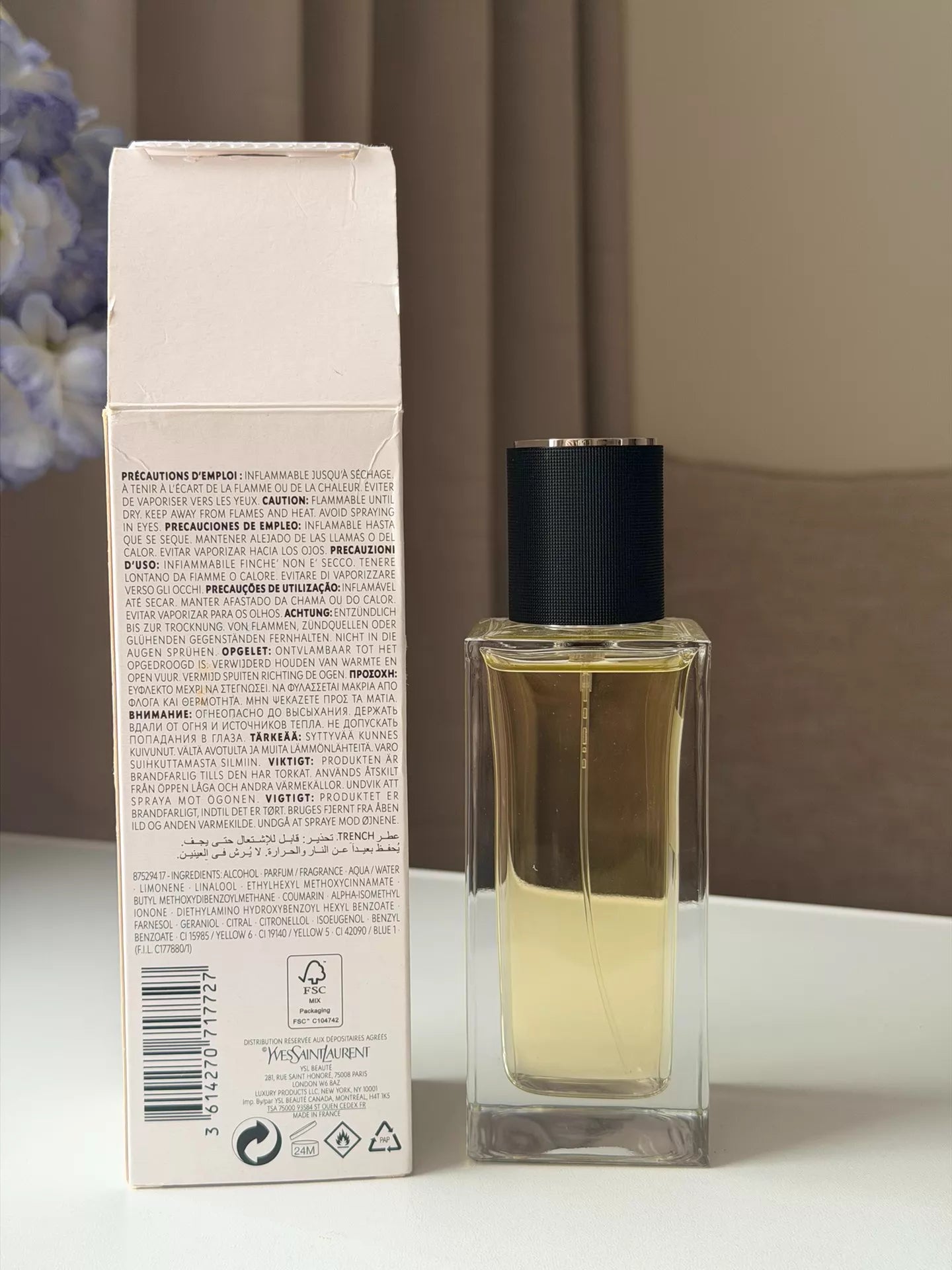 020426-231 Yves Saint Laurent Haute Couture Collection-Leather Parfum 125ml 4.2 oz