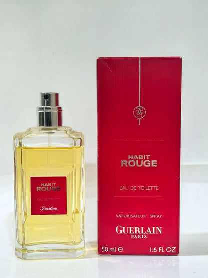060325-22 Guerlain Habit Rouge Red 50ml 1.6 oz EDT eau de toilette