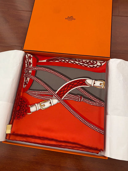 160826-scarf-20 Hermès Genuine silk scarf  90 x 90 cm