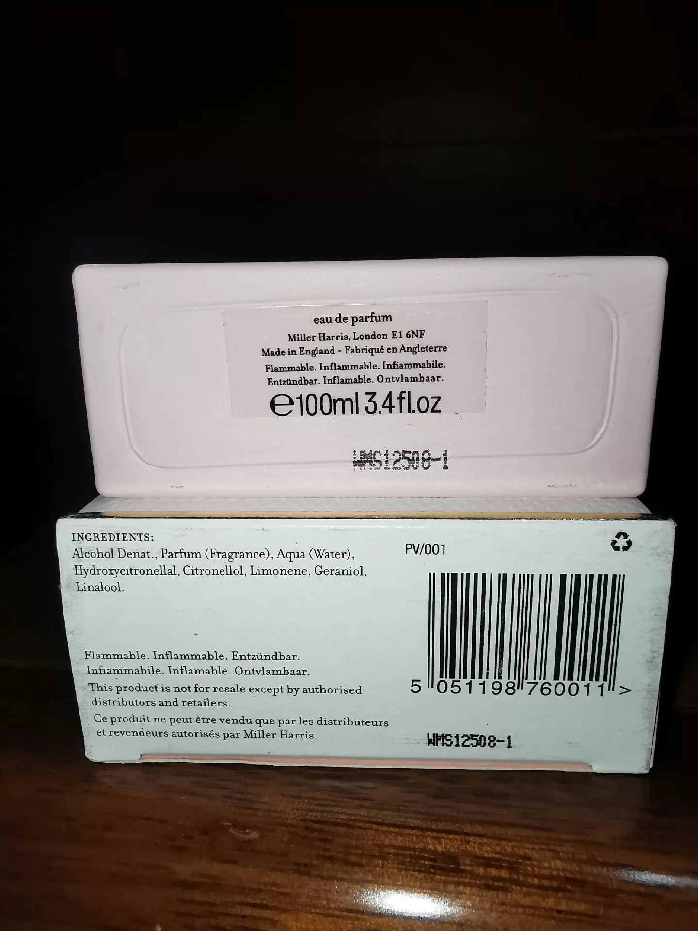 210426-22 Miller Harris EDP 100ml 3.4 oz