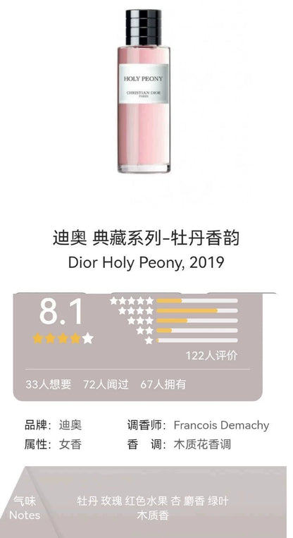 131125-20 Christian Dior Holy Peony 125ml 4.2 oz Eau de Parfum