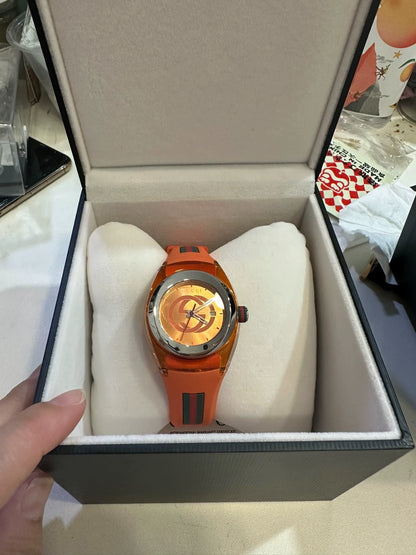 020426-watch-100 Gucci orange watch 35mm