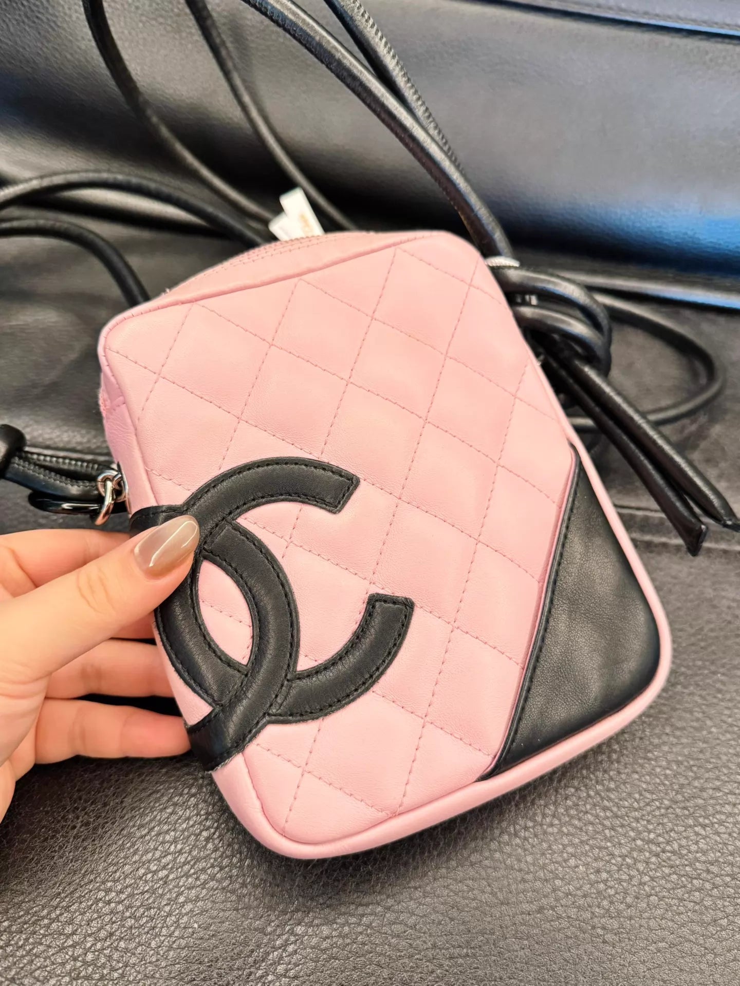 150626-bag-53 Chanel Campon pink black handbag