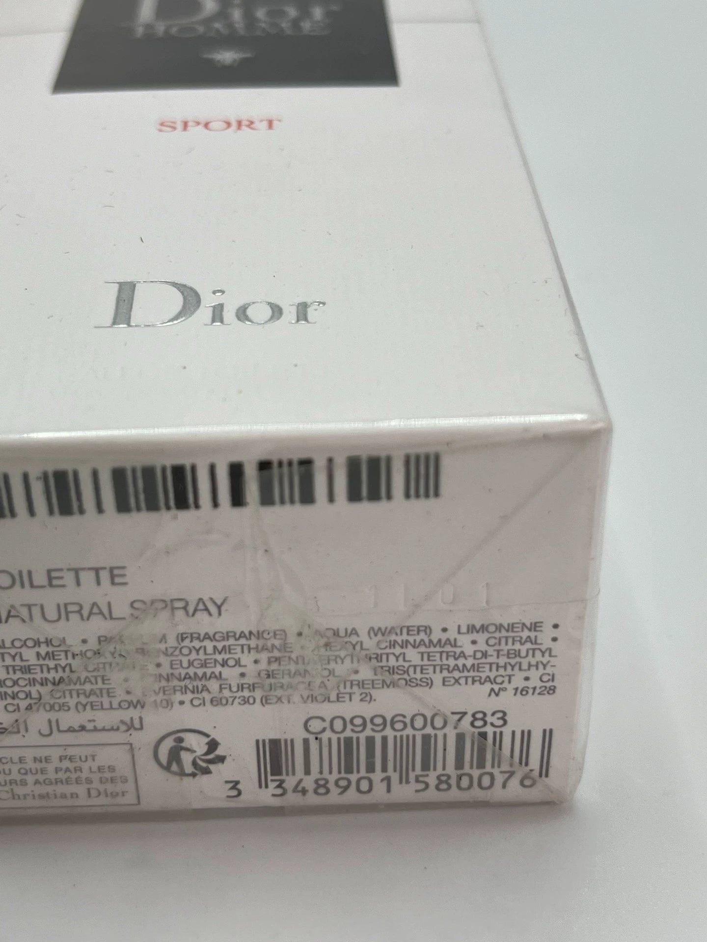 030926-152 Dior Sports Men EDT 75ml 2.5 oz