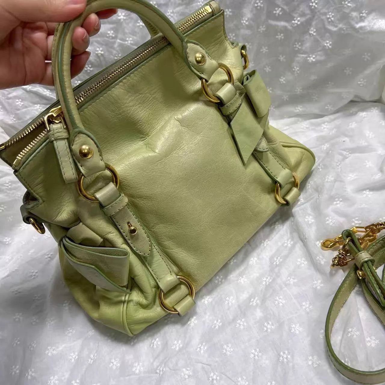 150626-bag-7 miumiu fruit green handbag
