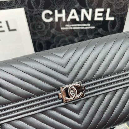 051124-32 Auth CHANEL CF CC Classic Long Flap Wallet