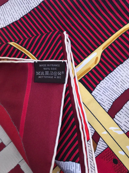 160826-scarf-21 Hermès Genuine silk scarf  90 x 90 cm