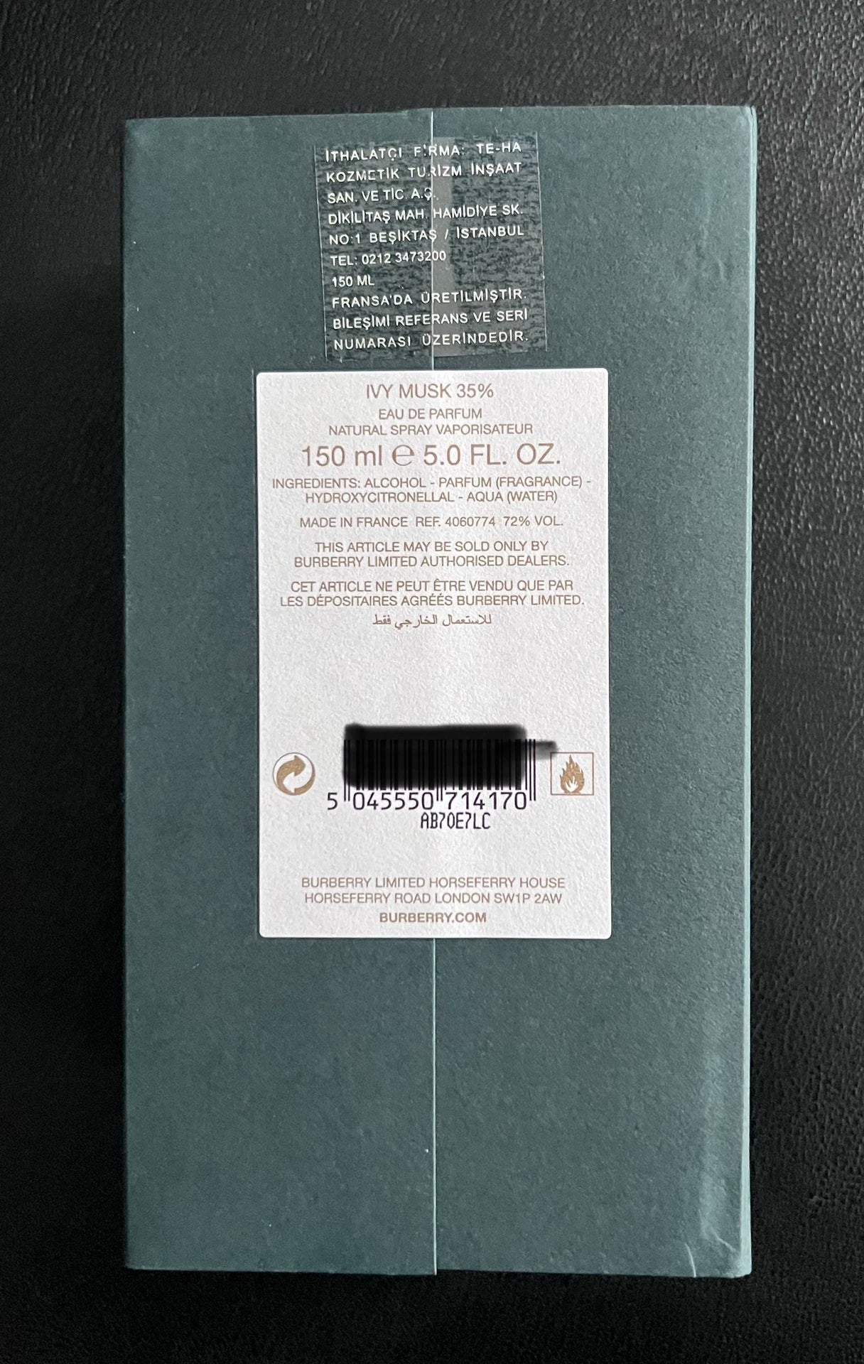 270326-56 Burberry Haute Couture EDP 150ml 5.1oz
