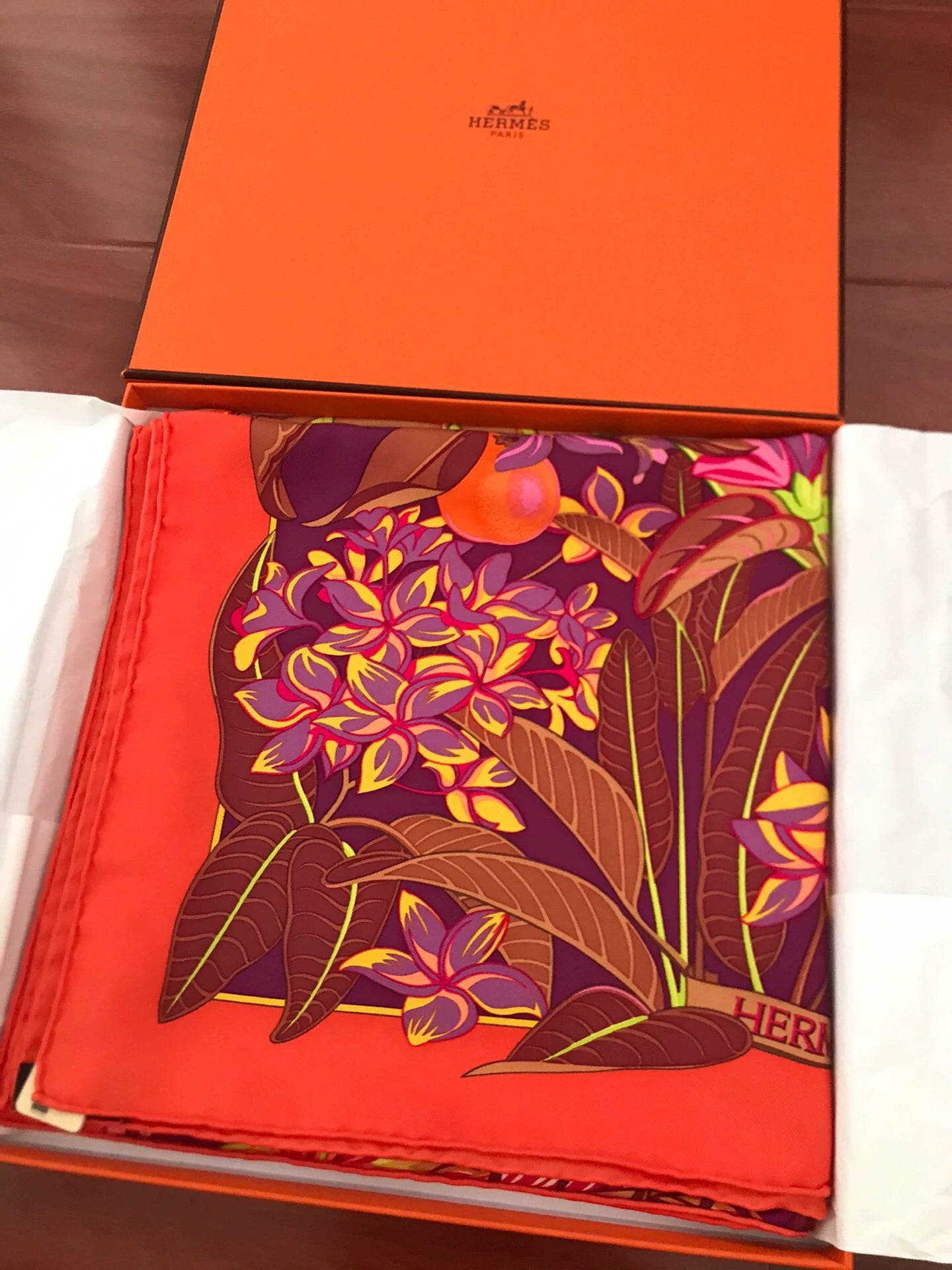160826-scarf-14 Hermès Genuine silk scarf  90 x 90 cm