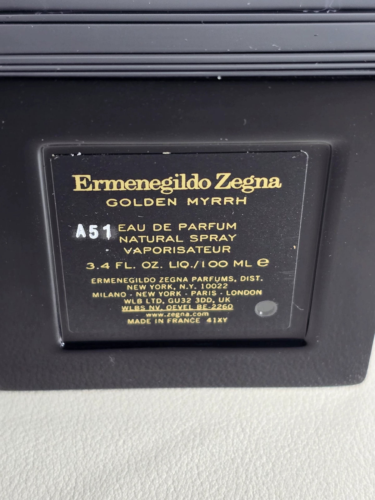150926-187 Zegna Ermenegildo Parfum 100ml 3.4 oz