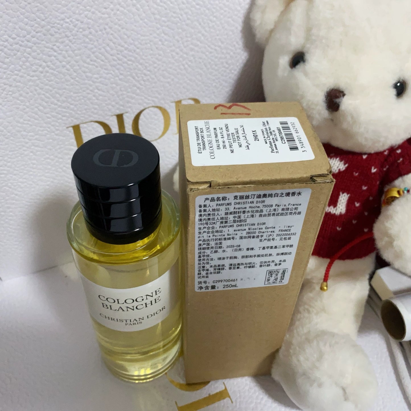 051125-59 Christian Dior Cologne Blanche Eau de Cologne EDC 250ml 8.5oz