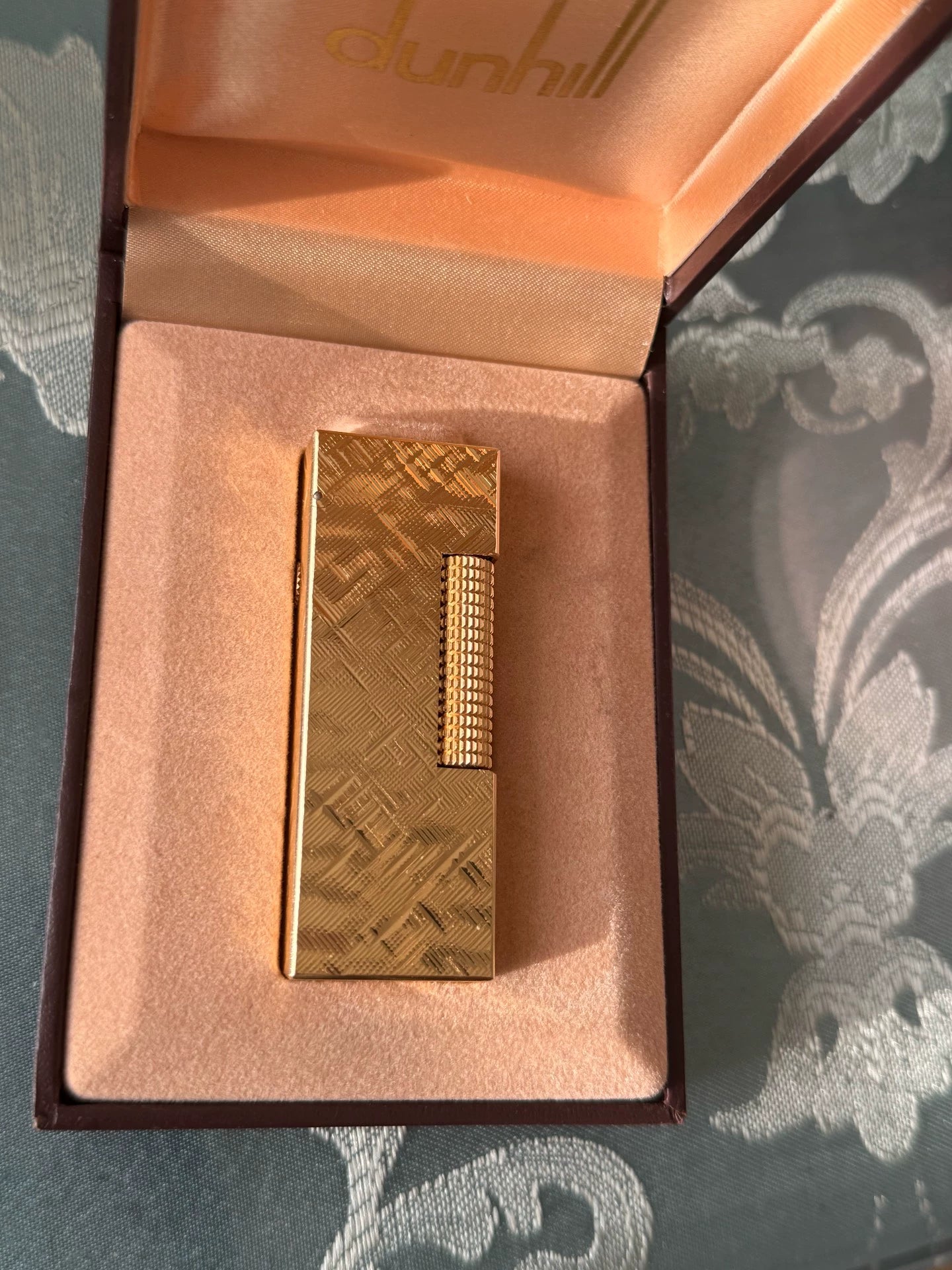 241025-76 Dunhill gold file pattern lighter