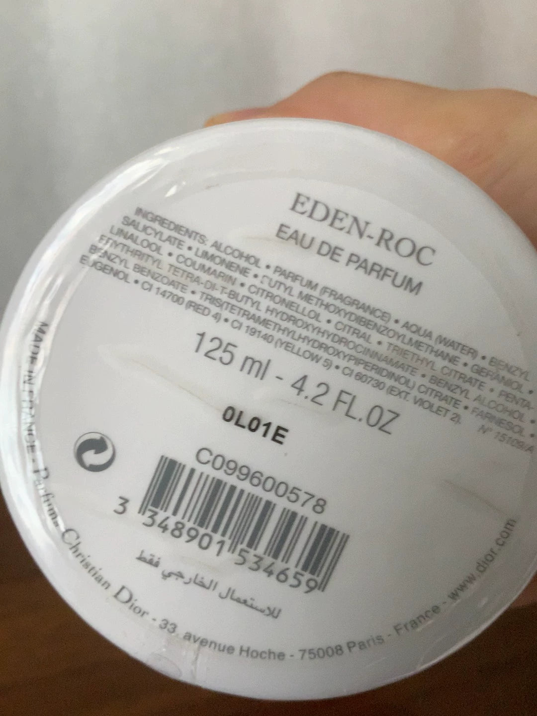 131125-46 Christian Dior EDEN ROC Eau de Parfum EDP 125ml 4.2oz