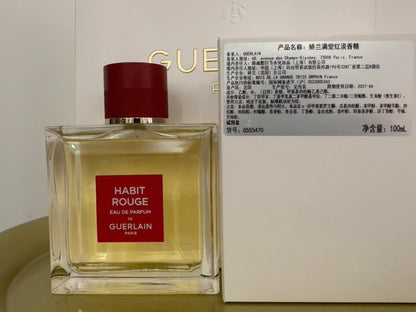 250226-12 Guerlain Habit Rouge Eau de Parfum 100ml 3.4 oz EDP