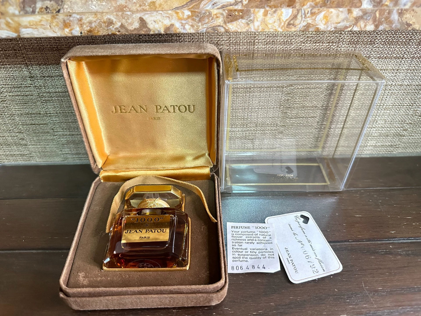 020225-77 Jean Patou 1000 Parfum 15ml  1/2 oz Perfume